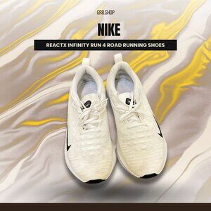 Nike Reactx Infinity Run 4 Road Running Shoes Size 11 White/Black Mens Lightweig